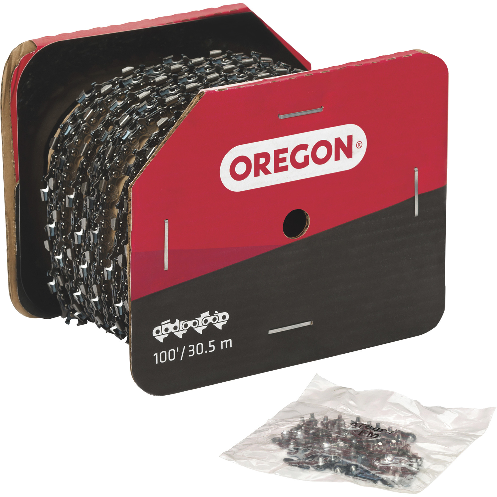 Oregon Super 70 Chisel Chainsaw Chain, 100-ft. Roll, 3/8in. Pitch, 0.050in. Gauge, Model# 72LPX100U